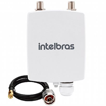 Roteador, Repetidor & Acess Point - BaseStation Intelbras APC 5A - 5 GHz - 1 porta PoE 100Mbps - Throughput TCP efetivo de até 180Mbps - compatível com a maioria das antenas