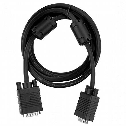 Cabo & Adaptador - Cabo VGA (HDB15 M x HDB15 M) - 1,8 metros - Com Filtro - Chip SCE 018-9511