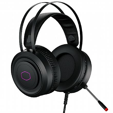 Headset Gamer Cooler Master CH-321 - Conector USB - LED RGB - Compatível com PC / PS4 / Xbox One S Fone de Ouvido - Headset Gamer Cooler Master CH-321 - Conector USB - LED RGB - Compatível com PC / PS4 / Xbox One S