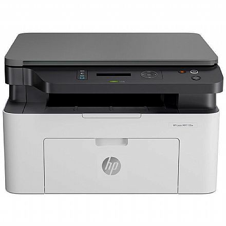 Multifuncional - Multifuncional Laser HP LaserJet MFP 135W - 110V - USB, Wi-Fi, Wi-Fi Direct® - Impressora, Copiadora, Scanner - 4ZB83A