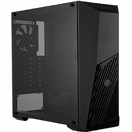 Gabinete - Gabinete Cooler Master MasterBox K501L - Janela Lateral em Vidro Temperado - USB 3.2 - com Cooler RGB - MCB-K501L-KGNN-SR1