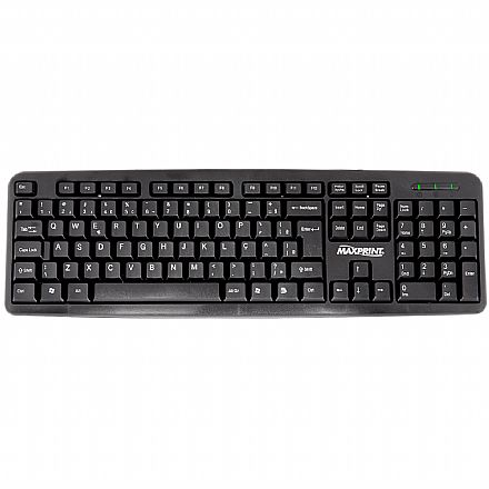 Teclado - Teclado USB Maxprint Desktop - ABNT2 - Preto - 608145