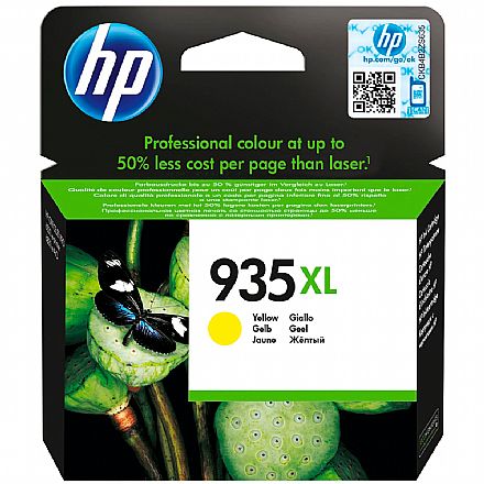 Cartucho - Cartucho HP 935XL Amarelo - C2P26AB - Para HP Officejet Pro 6830 / HP Officejet Pro 6230 - Outlet