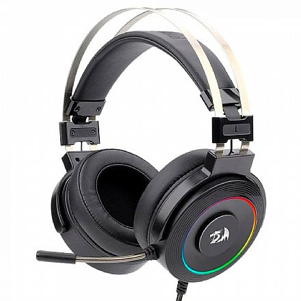 Fone de Ouvido - Headset Gamer Redragon Lamia H320RGB - USB - LED RGB - Compatível com PC / PS3 / PS4