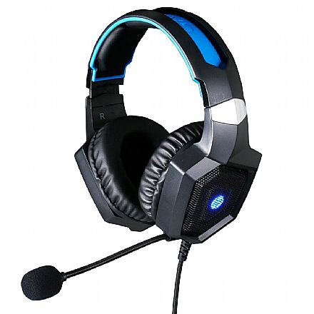 Fone de Ouvido - Headset Gamer HP H320 - Microfone - Conectore P2 e USB - LED Azul - 8AA13AA
