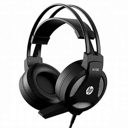 Fone de Ouvido - Headset Gamer HP H100 - Controle de Volume e Microfone - Conector P2 - 7QV34AA