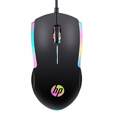 Mouse - Mouse Gamer HP M160 - 1000dpi - 3 Botões - com LED - Preto - 7ZZ79AA