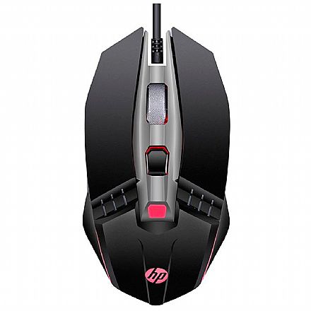 Mouse - Mouse Gamer HP M270 - 2400dpi - 6 Botões - LED 4 Cores - Preto - 7ZZ87AA