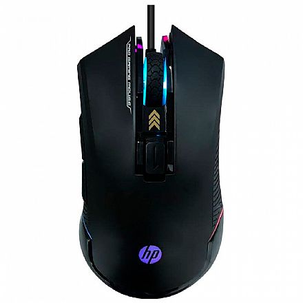 Mouse - Mouse Gamer HP G360 - 6200dpi - 6 Botões - LED RGB - Preto - 7QV33AA