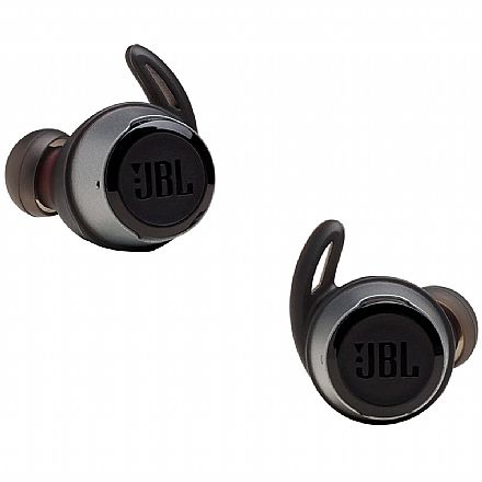 Fone de Ouvido - Fone de Ouvido Bluetooth Earbud JBL Reflect Flow - com Microfone - com Case Carregador - A prova d`água - Preto - JBLREFFLOWBLK