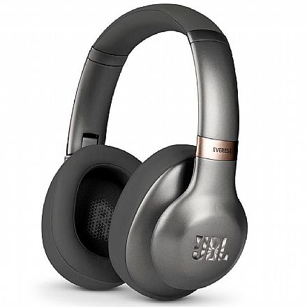 Fone de Ouvido - Fone de Ouvido Bluetooth JBL Everest 710GA - Dobrável - com Microfone - Cinza - JBLV710GABTGML