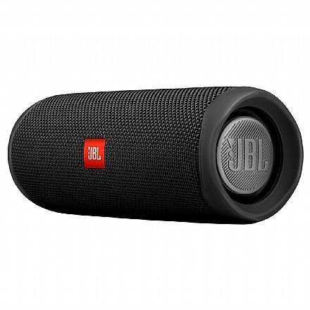 Caixa de Som - Caixa de Som Portátil JBL Flip 5 - Bluetooth - À Prova d`água - 20W RMS - Preta - JBLFLIP5BLK