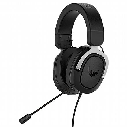 Fone de Ouvido - Headset Gamer Asus TUF Gaming H3 - com Microfone - 7.1 Canais - Conector P2 - Prata - 90YH025S-B1UA00