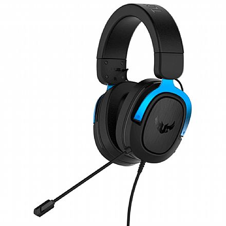 Fone de Ouvido - Headset Gamer Asus TUF Gaming H3 - com Microfone - 7.1 Canais - Conector P2 - Azul - 90YH029B-B1UA00
