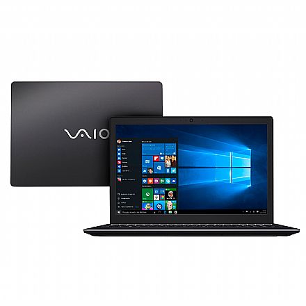 Notebook - Notebook Vaio Fit 15s VJF155F11X-B0311B - Tela 15.6", Intel i7 7500U, 8GB, HD 1TB + SSD 240GB, Windows 10