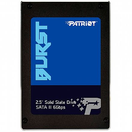 SSD - SSD 120GB Patriot PE000541 - SATA - Leitura 560 MB/s - Gravação 540MB/s - PBU120GS25SSDR