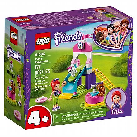 Brinquedo - LEGO Friends - Playground para Cachorrinhos - Mia - 41396