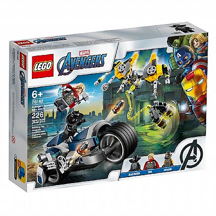 Brinquedo - LEGO Super Heroes - Ataque dos Vingadores em Speeder Bike - 76142