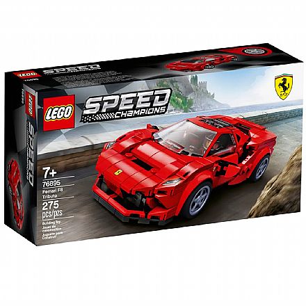 Brinquedo - LEGO Speed Champions - Ferrari F8 Tributo - 76895