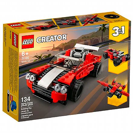 Brinquedo - LEGO Creator - Carro Esportivo - 31100