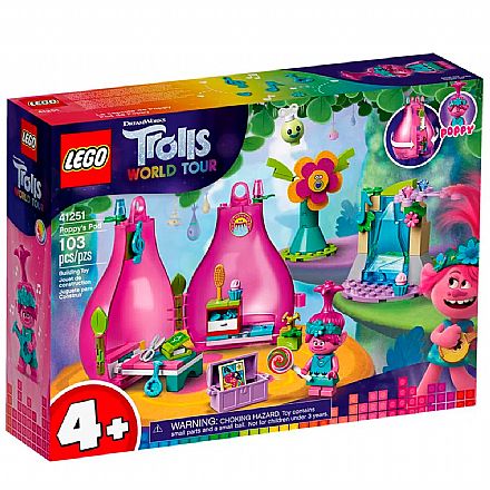 Brinquedo - LEGO Trolls - World Tour - O Pod de Poppy - 41251