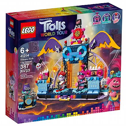 Brinquedo - LEGO Trolls - World Tour - Concerto Vulcão Rock City - 41254