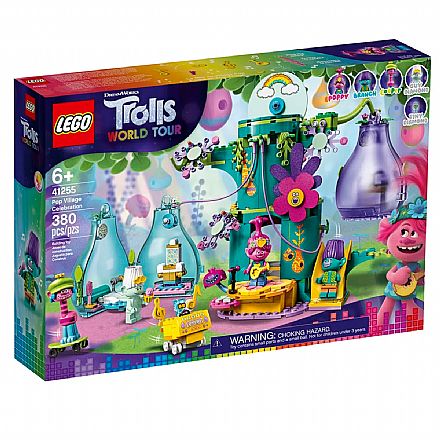 Brinquedo - LEGO Trolls - World Tour - Festejo na Aldeia Pop - 41255