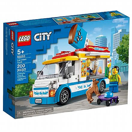 Brinquedo - LEGO City - Van de Sorvetes - 60253