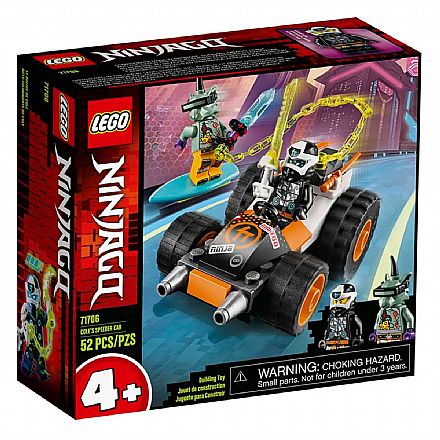 Brinquedo - LEGO Ninjago - O Carro de Corrida do Cole - 71706