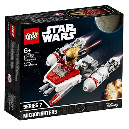 Brinquedo - LEGO Star Wars - Disney - Microfigher Y-Wing da Resistência - 75263