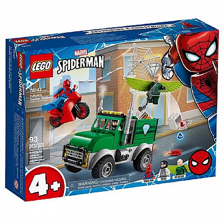 Brinquedo - LEGO Super Heroes - Disney - Marvel - Homem Aranha - O Assalto ao Caminhoneiro de Vulture - 76147