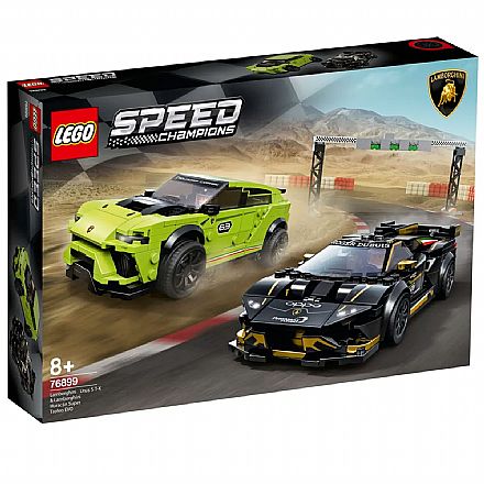 Brinquedo - LEGO Speed Champions - Lamborghini Urus ST-X & Lamborghini Huracán Super Trofeo EVO - 76899