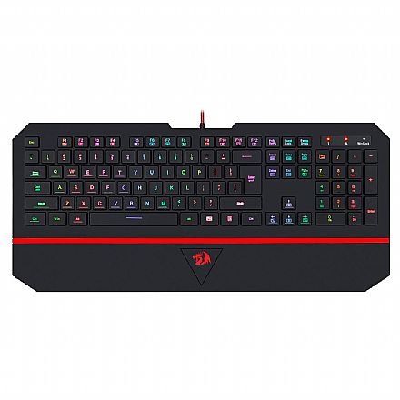 Teclado - Teclado Gamer Redragon KARURA 2 - Iluminação RGB - K502RGB - ABNT2