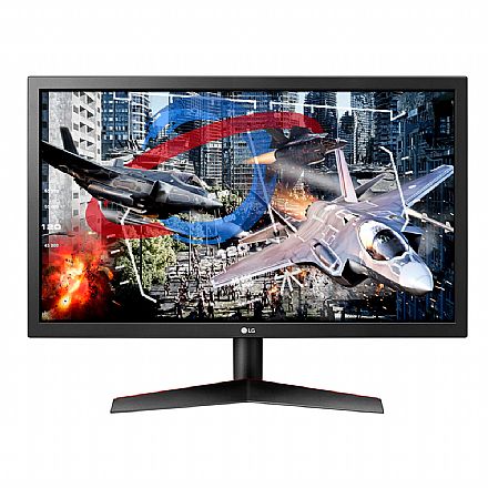 Monitor - Monitor Gamer 24" LG 24GL600F - LED Full HD - 1ms - 144Hz - FreeSync - HDMI/DisplayPort
