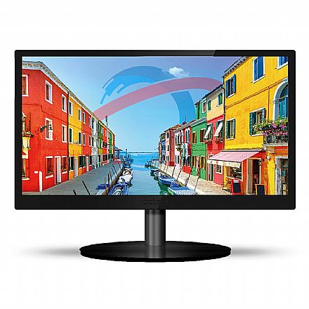 Monitor - Monitor 21.5" PCTop Slim MLP215HDMI - Full HD - 50-60Hz - 1ms - Suporte Vesa - HDMI/VGA