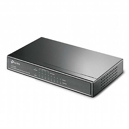 Rede Switch - Switch 8 portas TP-Link TL-SG1008P - 4 Portas PoE - Gigabit