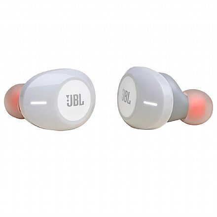 Fone de Ouvido - Fone de Ouvido Bluetooth Earbud JBL Tune 120TWS - com Microfone - com Case carregador - Branco - JBLT120TWSWHT