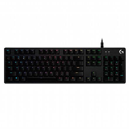 Teclado - Teclado Mecânico Logitech G512 SE - Iluminação RGB - Switch Clicky Azul