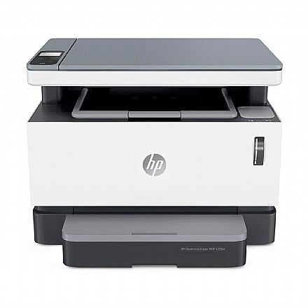 Multifuncional - Multifuncional Laser HP Neverstop 1200W - com Tanque de Toner - 110V - USB, Wi-Fi, Wi-Fi Direct® - Impressora, Copiadora, Scanner - 4RY26A