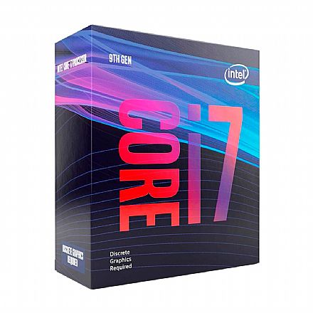 Processador Intel - Intel® Core i7 9700F - LGA 1151 - 3.0GHz (Turbo 4.7GHz) - Cache 12MB - 9ª Geração Coffee Lake - BX80684I79700F