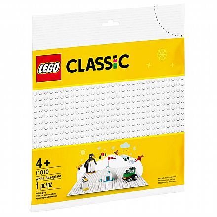 Brinquedo - LEGO Classic - Base de Construção Branca - 11010