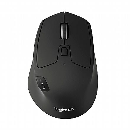 Mouse - Mouse sem Fio Logitech Triathlon M720 - G HUB - Tecnologia Flow Unifying - 1000dpi - Preto - 910-004790