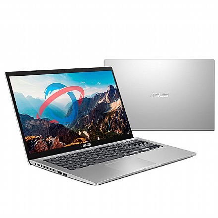 Notebook - Notebook Asus X509FA-BR800T - Tela 15.6", Intel i5 8265U, 8GB, SSD 240GB, Intel HD Graphics, Windows 10 - Prata Metálico