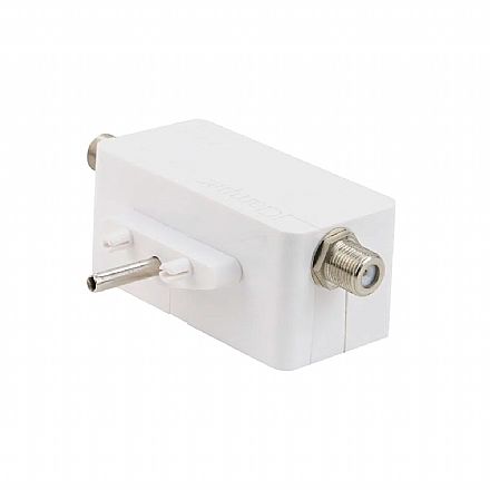 Acessórios para TV - Plug iClamper Cabo - Proteção coaxial - DPS - Branco - 9909