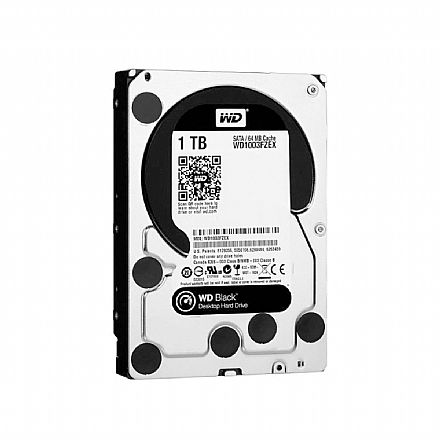 HD (Disco Rígido) - HD 1TB SATA - 7200RPM - 64MB Cache - Western Digital Black - WD1003FZEX