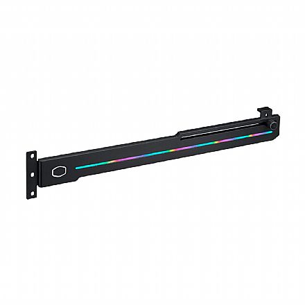 Placa de Vídeo - Suporte para Placa de Vídeo Cooler Master ELV8 - Suporte ajustável - LED RGB - MAZ-IMGB-N30NA-R1