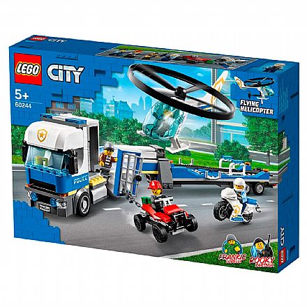 Brinquedo - LEGO City - Transporte de Helicóptero da Policia - 60244