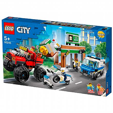 Brinquedo - LEGO City - Polícia Monster Truck Heist - 60245