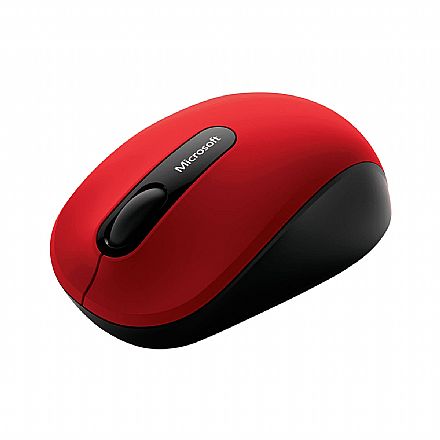 Mouse - Mouse sem Fio Microsoft Mobile 3600 - BlueTrack Technology - Vermelho - PN7-00018