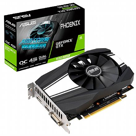 Placa de Vídeo - GeForce GTX 1650 Super 4GB GDDR6 128bits - Asus PH-GTX1650SO4G
